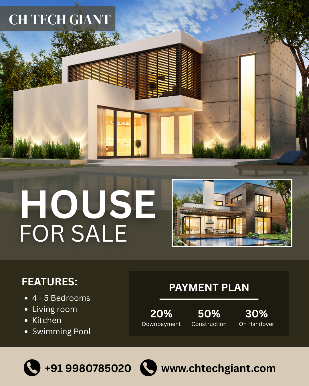 RealEstate Phamplet Designs - CH Tech Giant