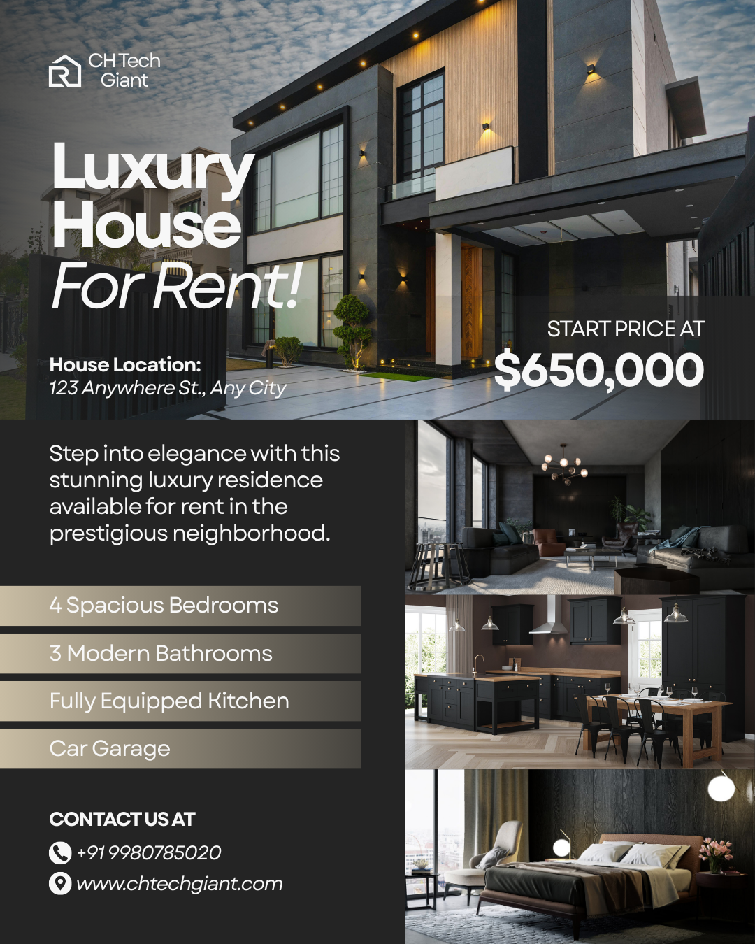RealEstate Phamplet Designs - CH Tech Giant