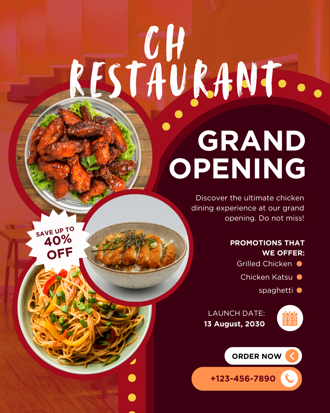 Restaurant Phamplet Design - CH Tech Giant